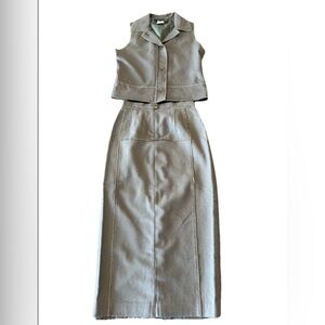 Vintage Harve Benard Women’s Vest And Skirt Set Size 4 Petite